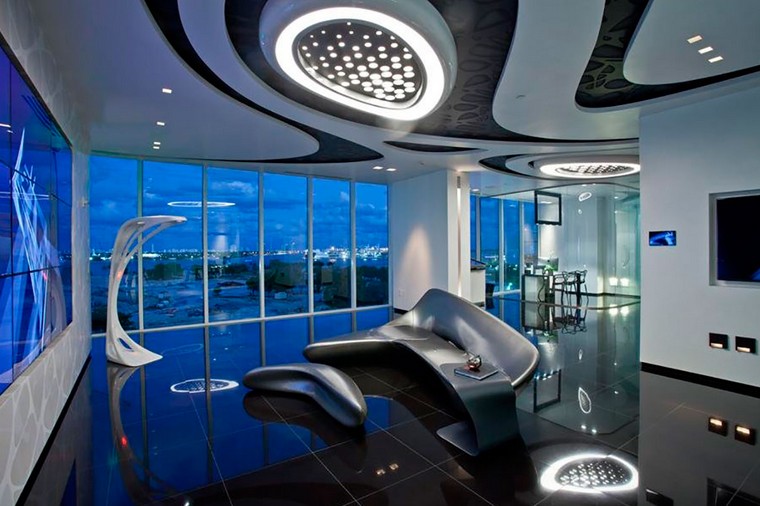 Дизайн офиса продаж в небоскрёбе One Thousand Museum от Zaha Hadid