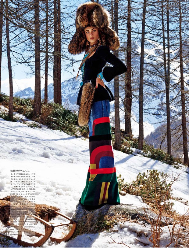 Анна Селезнева в Vogue Japan